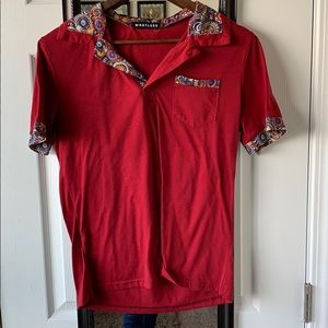 Whatless Abstract print shortsleeve